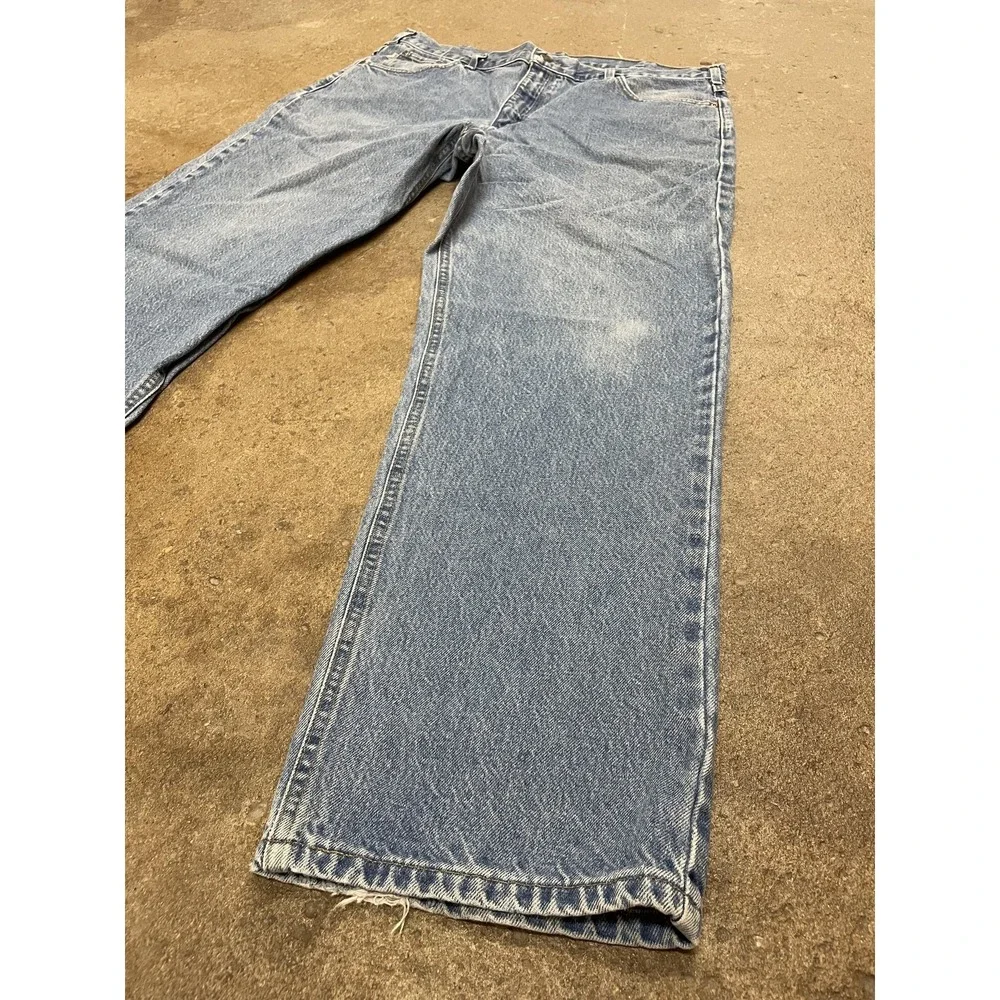 Carhartt Jeans Mens 40x32 Blue Stonewash Traditional Fit Straight Leg B160‎ DST